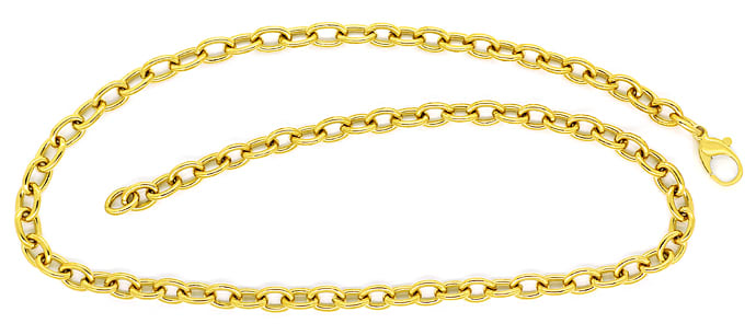Foto 1 - Anker Goldkette in 47cm Länge aus massivem 14K Gelbgold, K3278
