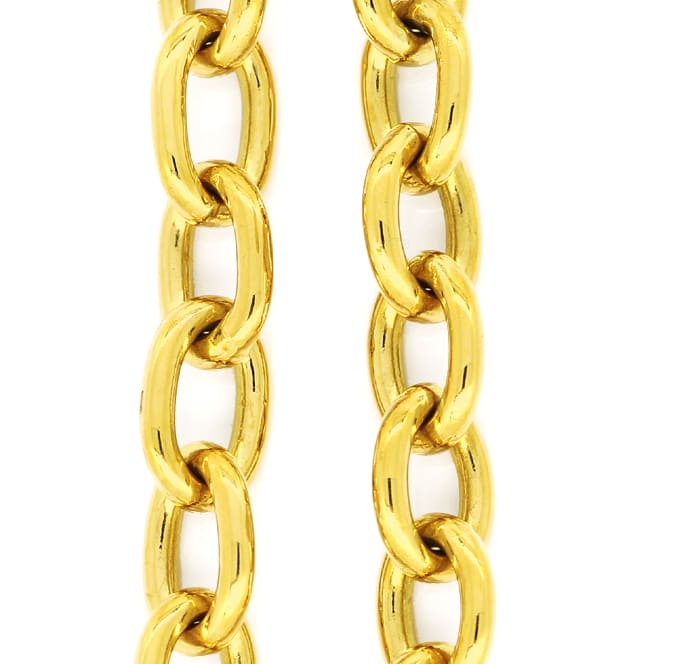 Foto 2 - Anker Goldkette in 47cm Länge aus massivem 14K Gelbgold, K3278
