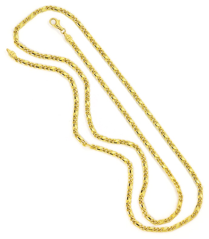 Foto 3 - Dollar Goldkette 78cm lang in massiv 750er Gelbgold, K3314