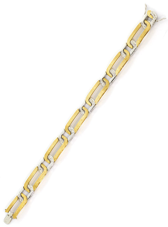 Foto 3 - Diamanten-Armband 0,36 Diamanten 14K Gelbgold-Weißgold, S3238