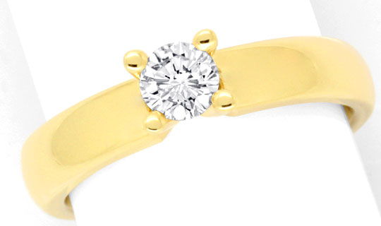 Foto 2 - Massiver Krappen Brillant-Diamant-Ring Gelb Gold, S9140